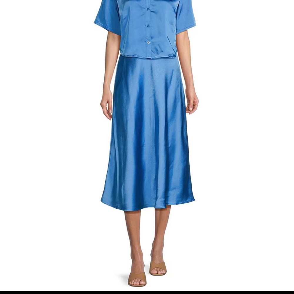 Gianni Bini Blue Midi Skirt